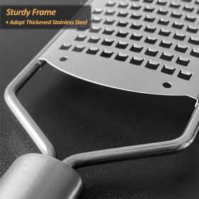 Professional Zester Grater Coarse for Cheese, Carrot, Ginger, Coconut, Nuts and Horseradish